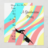 Pet Uitnodigingsfestive Streamers verwijderen Afst Kaart (Voorkant / Achterkant)