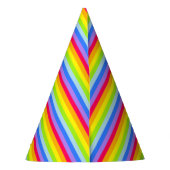 pet van 22 regenboogstrips feesthoedjes (Achterkant)