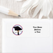 Pet van afstudeerder met diploma's - Kleuren van d Etiket (Insitu)