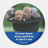 Pet van april magneet (Voorkant)