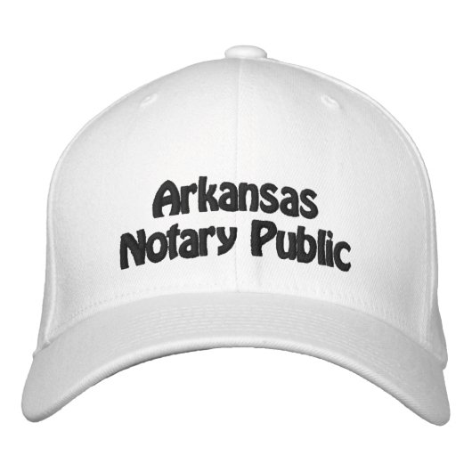 Pet van Arkansas Notaris Publieke Embroided Baseba (Voorkant)