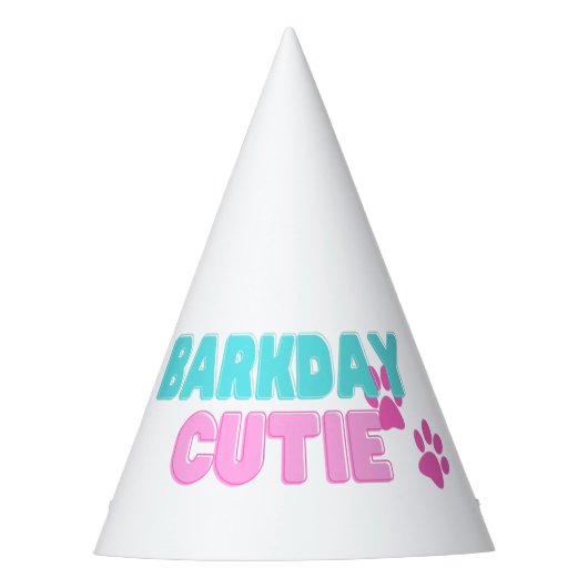 Pet van Barkday Cutie Party Feesthoedjes (Voorkant)