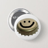 Pet van bier ronde button 5,7 cm (Voorkant /achterkant)