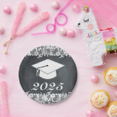 Pet van Blackboard & White Afstuderen Pet Papieren Bordje (Feest)