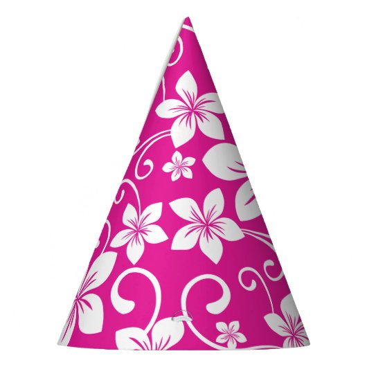 Pet VAN BLUE HAWAII (HOT PINK) PARTIJ Feesthoedjes (Links)