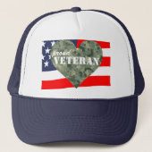 Pet van Camouflage Heart Proud Veterans (Voorkant)