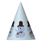 Pet van cartoon van de kleine olifant feesthoedjes (Voorkant)