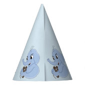 Pet van cartoon van de kleine olifant feesthoedjes (Achterkant)