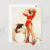 Pet van Cowgirl Briefkaart (Voorkant / Achterkant)