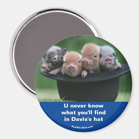 Pet van Davis Magneet (Voorkant / Achterkant)