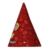 Pet van de aardbeienpartij Daiquiri Feesthoedjes (Rechts)