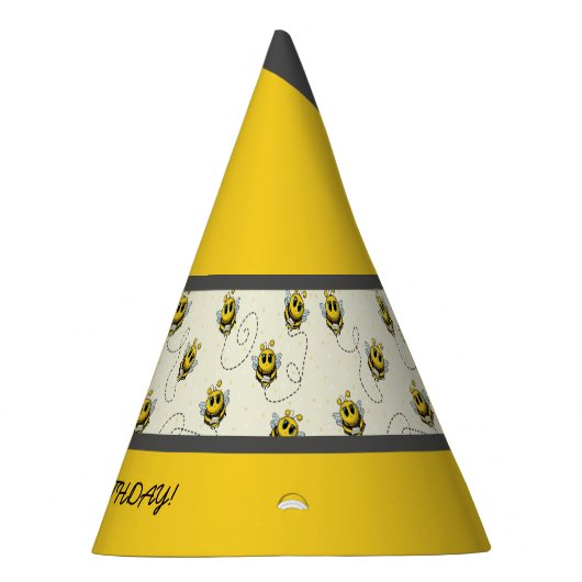 Pet van de Bee Art Party Feesthoedjes (Rechts)