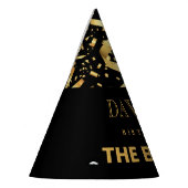 Pet van de Black and Gold Confetti Party Feesthoedjes (Links)