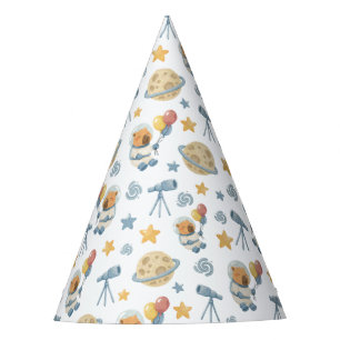 Pet van de Capybara Astronaut Pattern Party Feesthoedjes