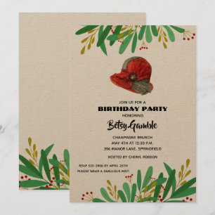 Pet van de  dame Birthday Party Kaart