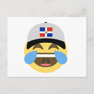 Pet van de Dominicaanse Republiek Laughing Emoji Briefkaart