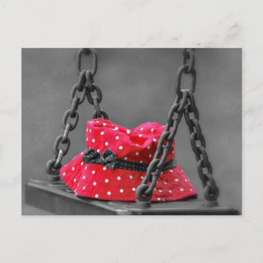 Pet van de emmer op Kinder naai Briefkaart (Voorkant)