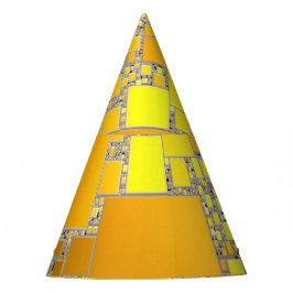 Pet van de Gele en Oranje Partij Feesthoedjes