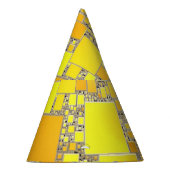 Pet van de Gele en Oranje Partij Feesthoedjes (Rechts)