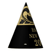 Pet van de gouden zwarte gouden Damask Motif Party Feesthoedjes (Links)