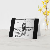 Pet van de grappige Dunce Witch-fusiegroet Kaart (Gele Bloem)