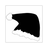Pet van de kerstman rubberstempel (Afrduk)