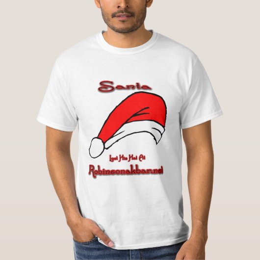 Pet van de kerstman t-shirt (Voorkant)