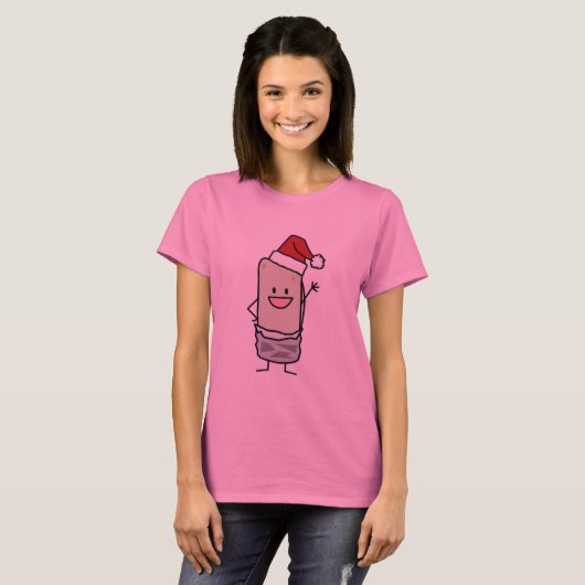 Pet van de Kerstman van het Hallo van Burrito van T-shirt (Voorkant volledig)