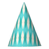 Pet van de Mid Century Modern Argyle Party Feesthoedjes (Voorkant)