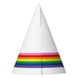 Pet van de moderne regenboogpartij feesthoedjes