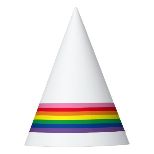 Pet van de moderne regenboogpartij feesthoedjes (Voorkant)