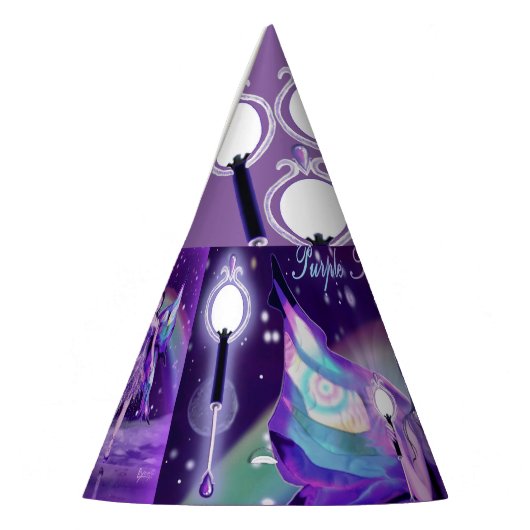 Pet van de Paarse Regenpartij Feesthoedjes (Links)