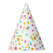Pet van de partij Confetti Feesthoedjes (Achterkant)