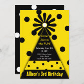 Pet van de partij met Gele en Zwarte Punten van de Kaart (Voorkant / Achterkant)