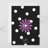 Pet van de partij met Paarse poladots Kaart (Achterkant)