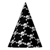 Pet van de partij met witte schedels & dwars botte feesthoedjes (Links)
