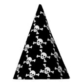 Pet van de partij met witte schedels & dwars botte feesthoedjes (Rechts)