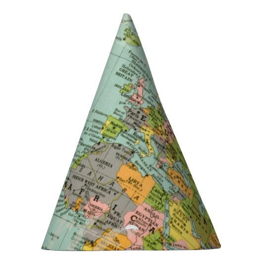 Pet van de partij - Multicolor-kaart Feesthoedjes (Rechts)