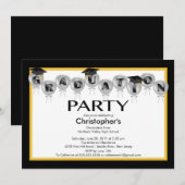 Pet van de Partij van de Afstuiving van de ballonn Kaart (Voorkant / Achterkant)