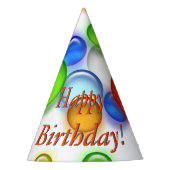 Pet van de partij - vogelbubbels feesthoedjes (Voorkant)