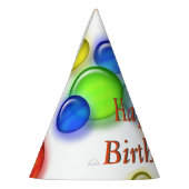 Pet van de partij - vogelbubbels feesthoedjes (Links)