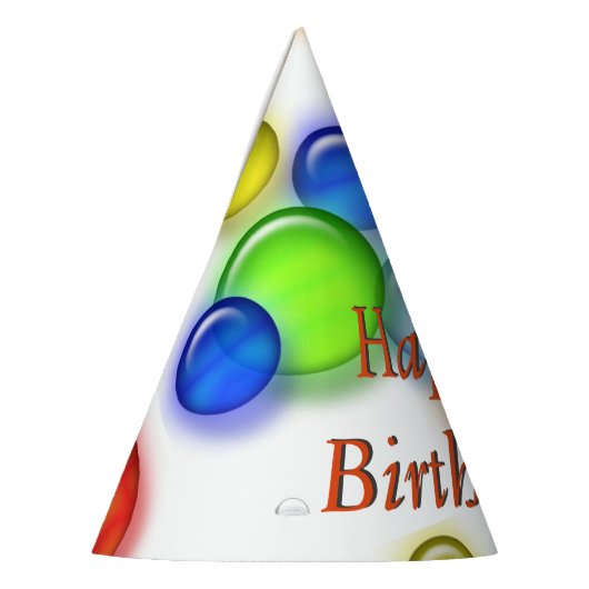 Pet van de partij - vogelbubbels feesthoedjes (Links)