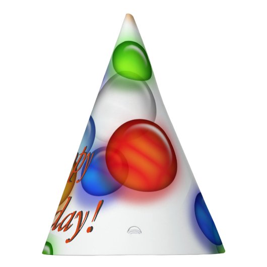 Pet van de partij - vogelbubbels feesthoedjes (Rechts)