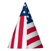 Pet van de Partiotic American Flag Party Feesthoedjes (Achterkant)