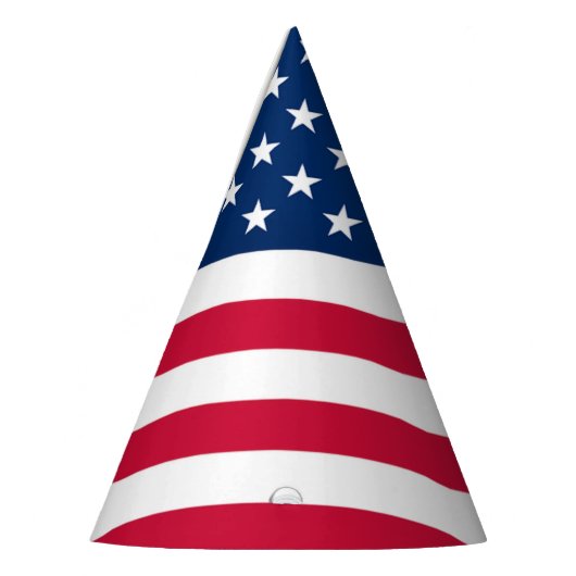 Pet van de Partiotic American Flag Party Feesthoedjes (Links)