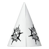 Pet van de Pirate Party Feesthoedjes (Achterkant)