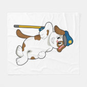 Pet van de politie van de honden fleece deken (Voorkant (Horizontaal))