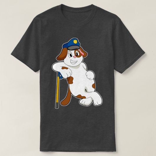 Pet van de politie van de honden t-shirt (Design voorkant)