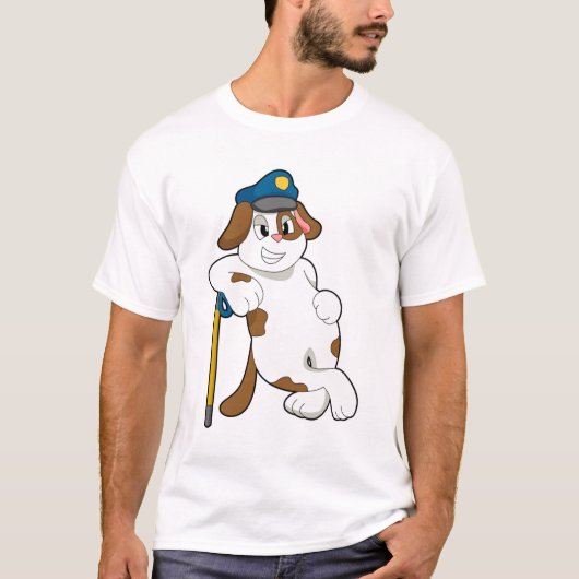 Pet van de politie van de honden t-shirt (Voorkant)