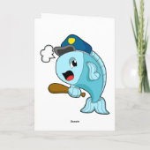 Pet van de politie van de vispolitie kaart (Achterkant)